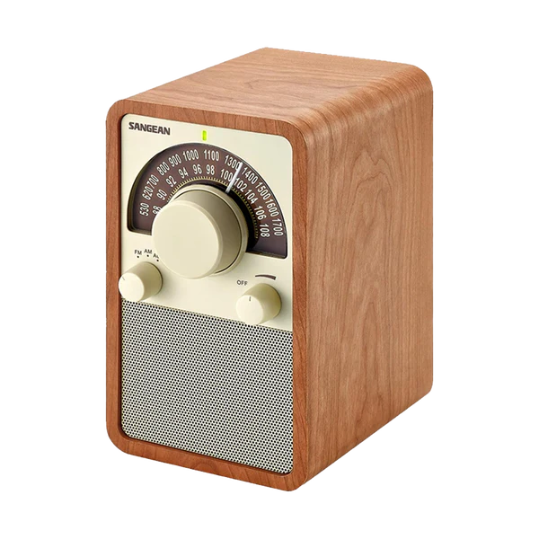 Sangean WR-15WL AM/FM Table Top Wooden Radio, Walnut - Image 2