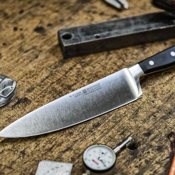 WÜSTHOF Classic 7" Chef's Knife, Black - Image 4