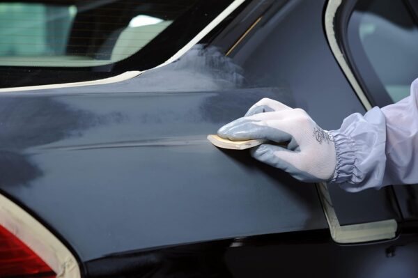 Mirka Goldflex Soft Hand Sanding Sheets 4.5 inch x 5 inch/Grit 240/200 pcs on a roll - Image 2