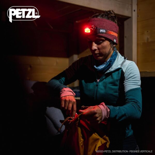 PETZL Swift RL Headlamp Orange, 1100 lumens with Reactive Lighting - Image 5
